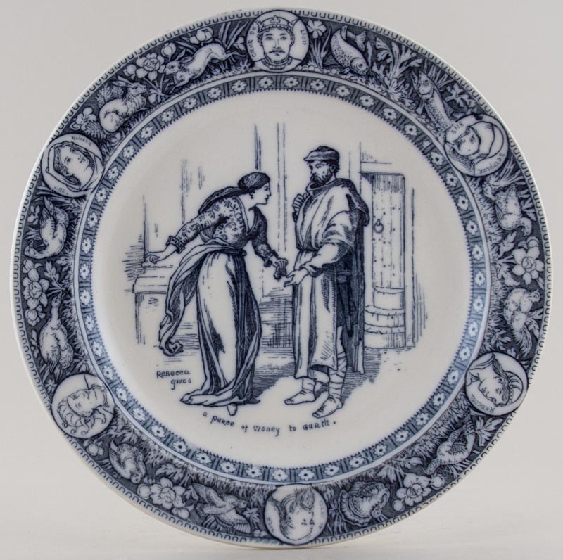Plate Rebecca c1880s
